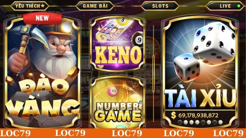 Khám phá các kho game khi đăng nhập thành công